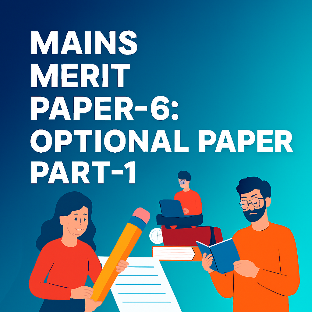 OPSC – Mains Merit Paper – 6 : Optional Paper Part – 1