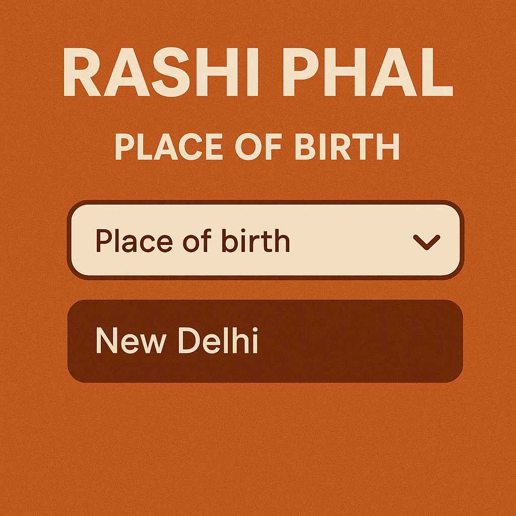 Rashi Phal – Place Of Birth Dropdown Suggestion