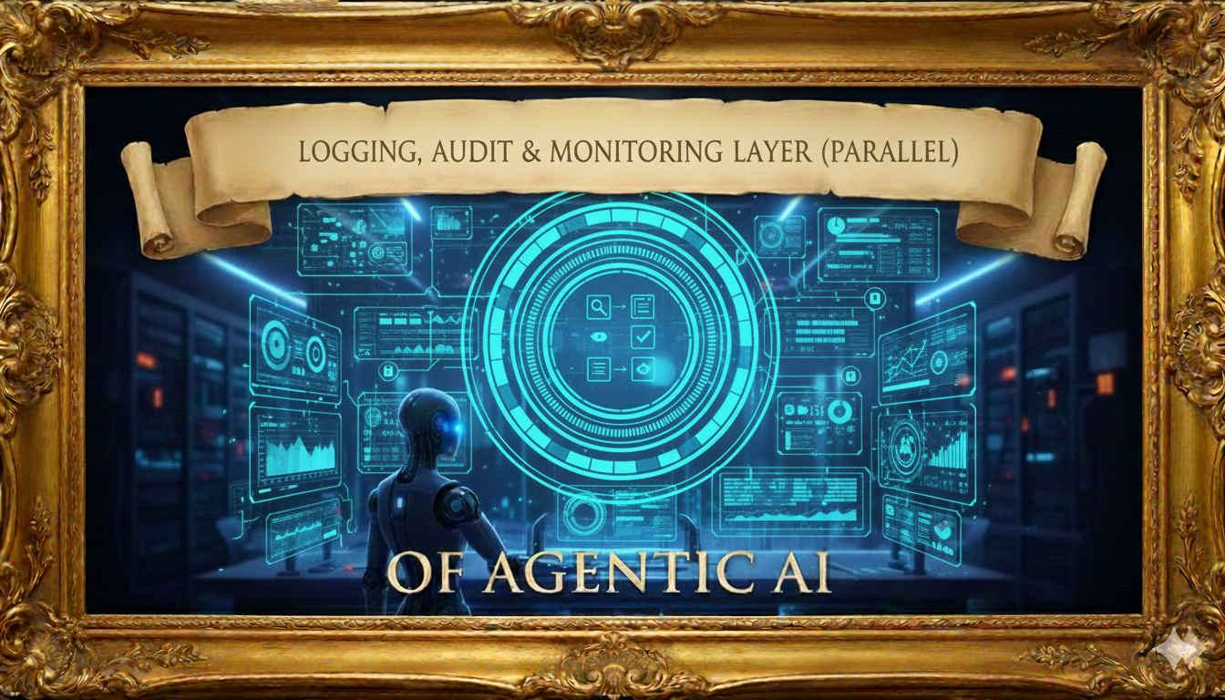 Agentic AI – Logging, Audit & Monitoring Layer (Parallel) Of Agentic AI.