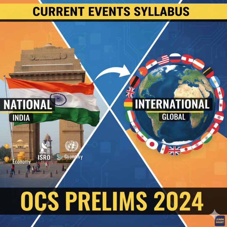 OPSC – Prelim  Paper -1: Current Affairs Syllabus