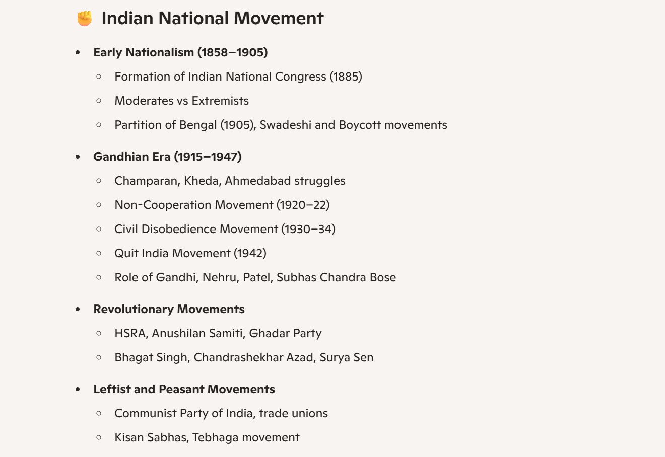 OPSSC – Prelim Paper – 1: History Of India & Indian National Movements ...