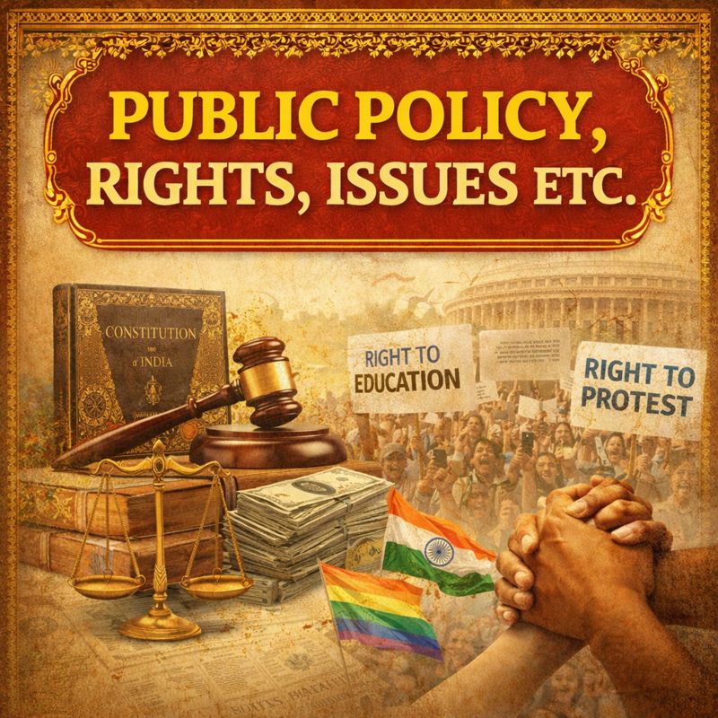 OPSC – Prelim Paper – 1: Public Policy , Rights , Issues Etc. Syllabus